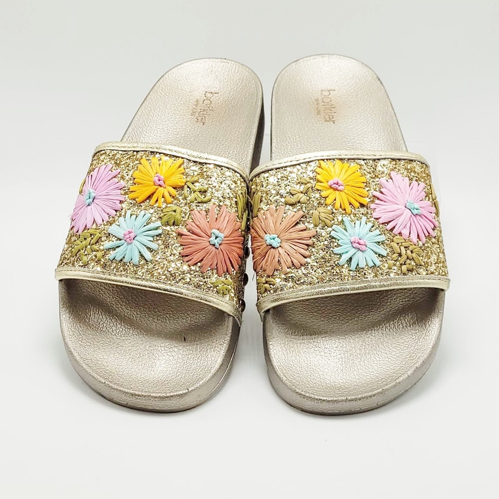 Botkier Flower Embellished Slides